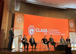 Abertura da CLASS 2024 com patrocinadores FORTINET, TENABLE, NOZOMI, THALES E TXONE