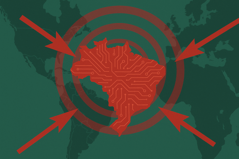 Brasil é o principal alvo de ataques cibernéticos