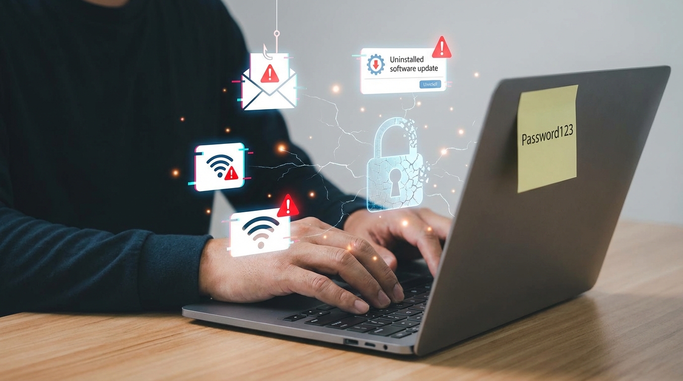 descuidos digitais que parecem inofensivos